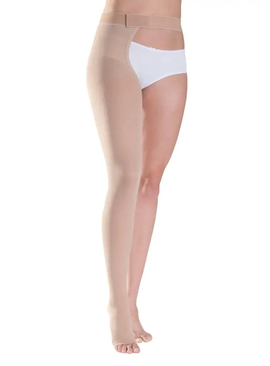 thigh high with waist attachment